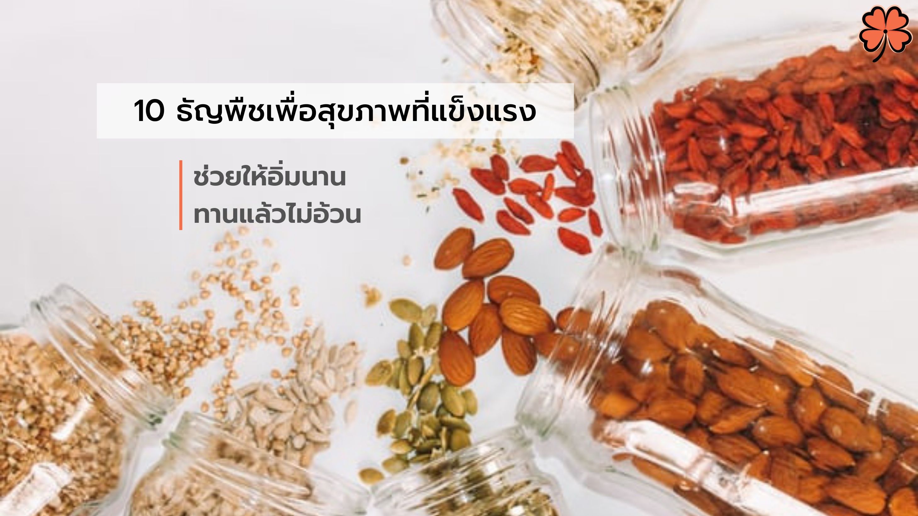 10 ธัญพืชเพื่อสุขภาพที่แข็งแรง ช่วยให้อิ่มนาน ทานแล้วไม่อ้วน