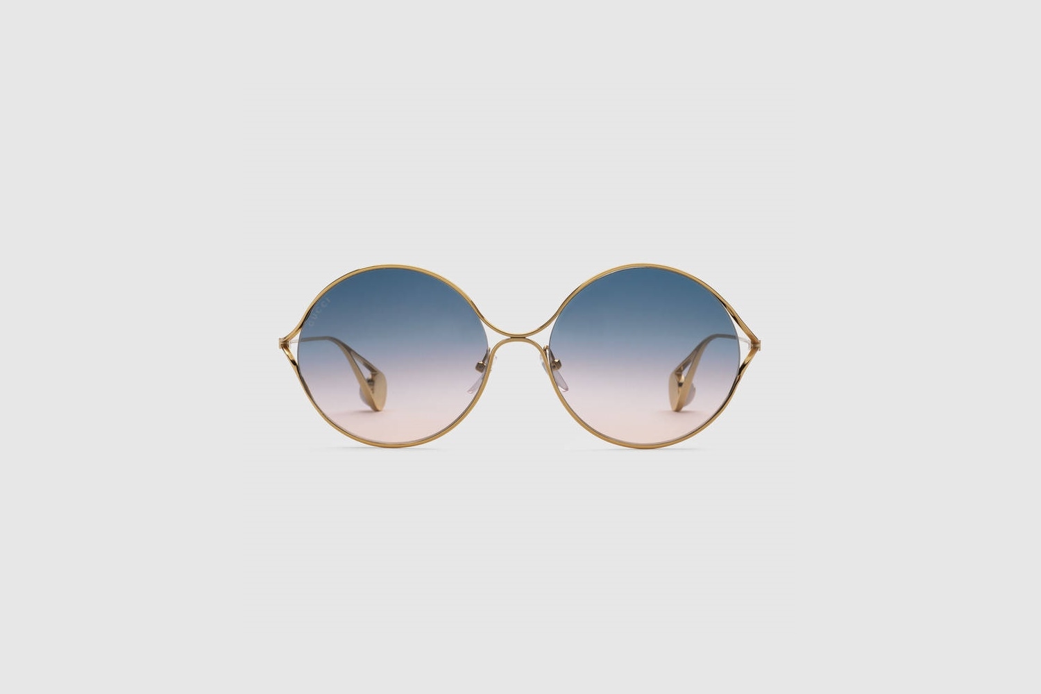 Gucci Round-frame metal sunglasses 