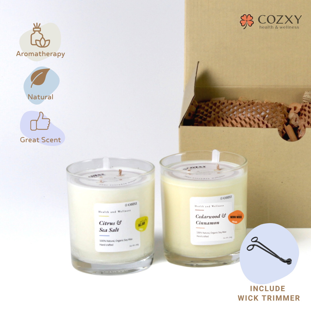Scented Candle Scenic Classic Set เทียนหอม 240g*2