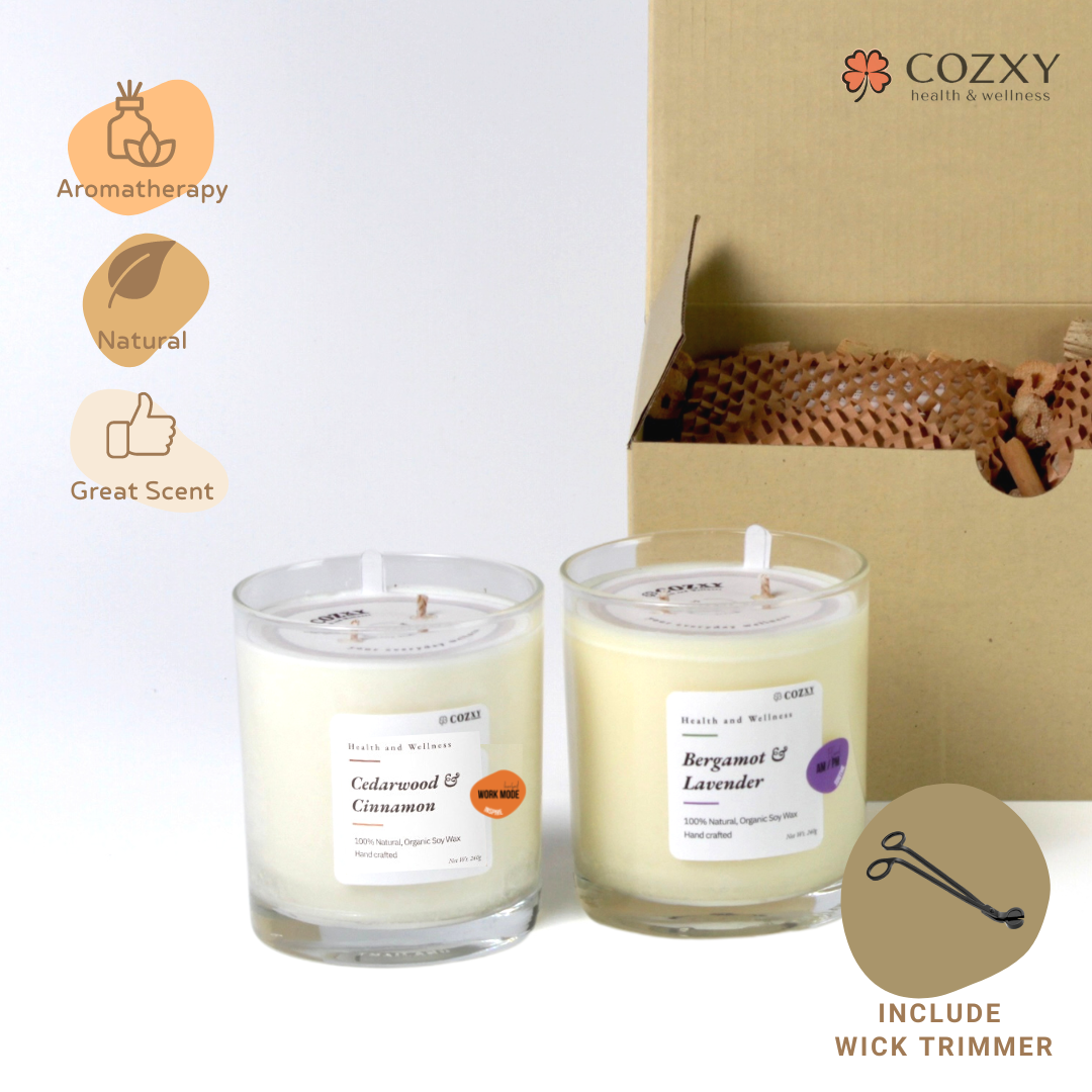Scented Candle Earthy Classic Set เทียนหอม 240g*2
