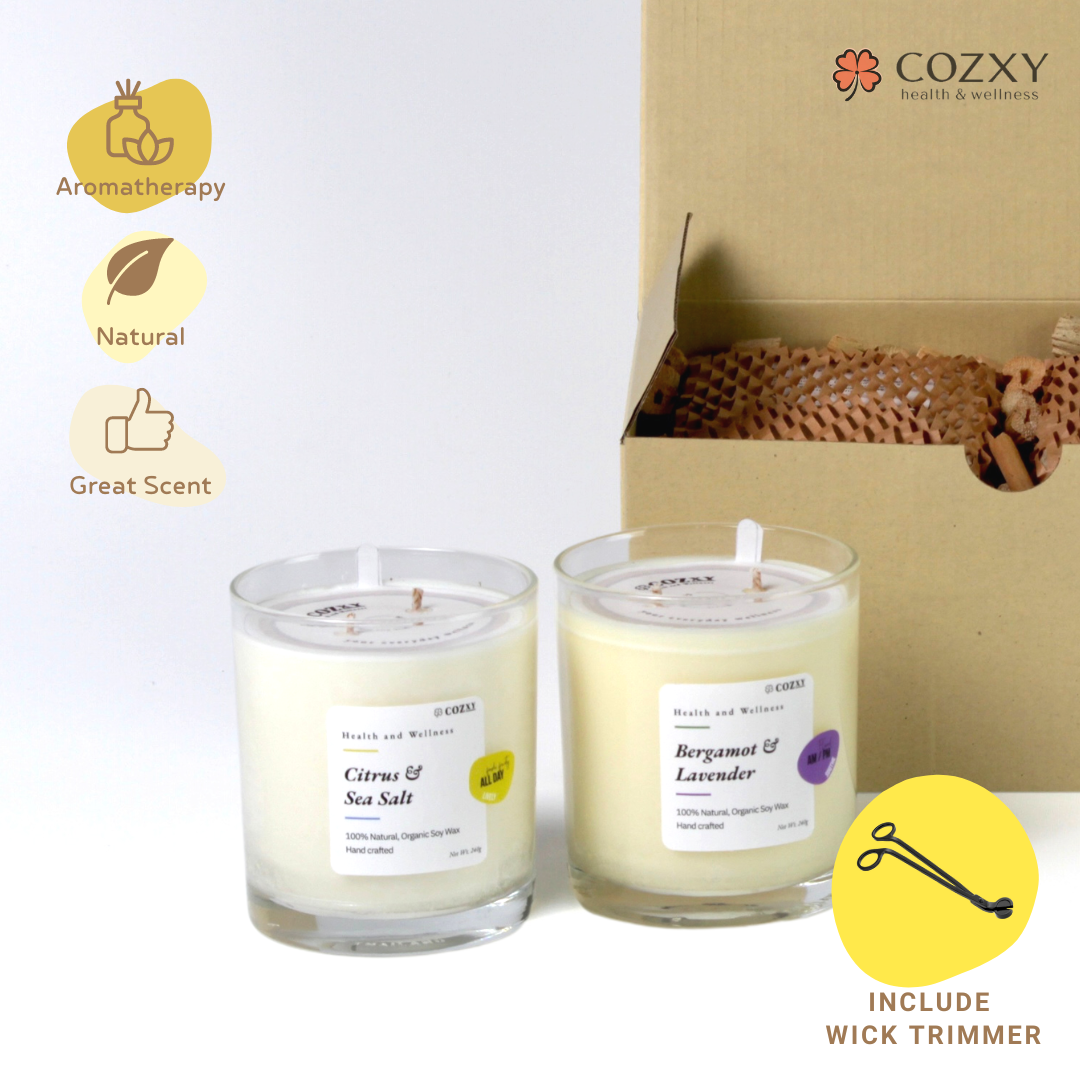 Scented Candle Bright Classic Set เทียนหอม 240g*2