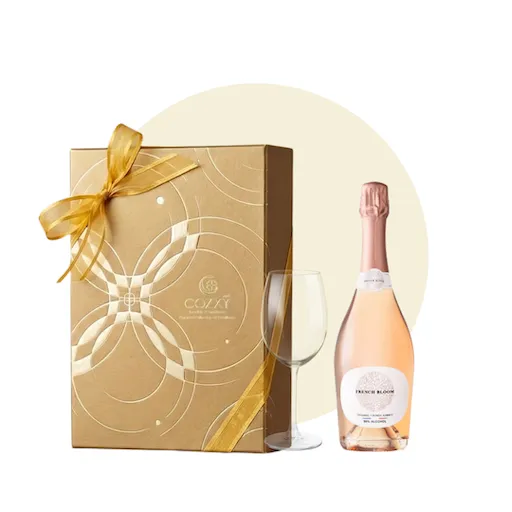 Cellar Box Set เซ็ตเครื่องดื่ม French Bloom Le Rosé พร้อมแก้ว #สีแพลตตินั่ม - COZXY Product Image