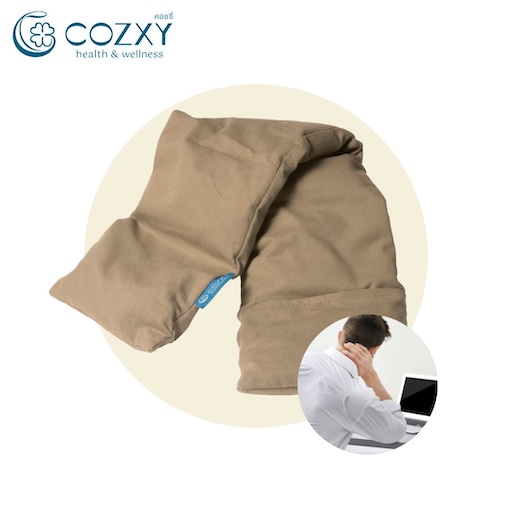 หมอนประคบคออุ่นร้อน Lavender Clay Neck Wrap สีเบจ Beige - Cozxy | Health Product Image