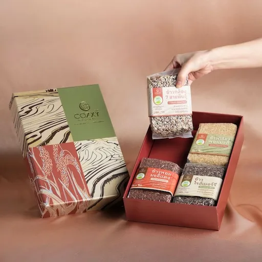 Artisan Grain Box Set เซ็ตของขวัญข้าวพรีเมียม 4 ชนิด - Cozxy | Health Product Image