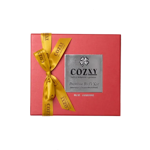 กล่องของขวัญ รังนกแท้พรีเมี่ยม 5 ขวด สูตรหวานน้อย - COZXY Product Image