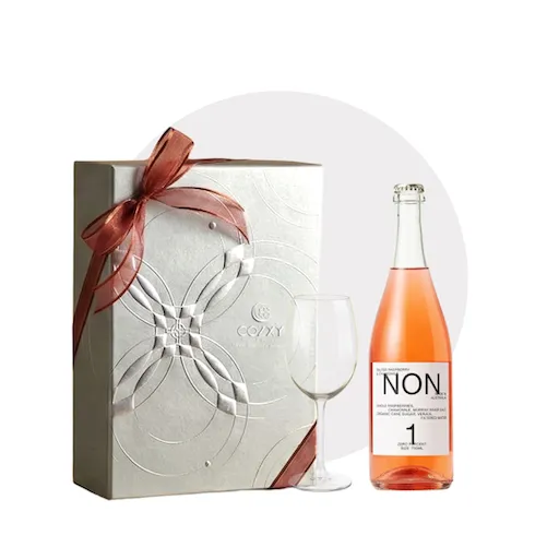 Cellar Box Set เซ็ตเครื่องดื่ม NON 1 Salted Raspberry & Chamomile พร้อมแก้ว #สีแพลตตินั่ม - COZXY Product Image