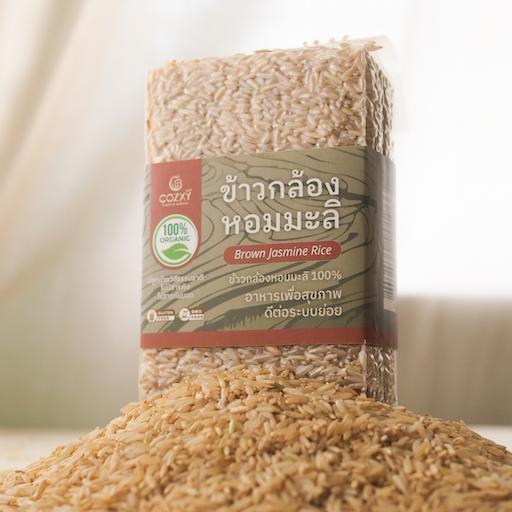 ข้าวกล้องหอมมะลิ ออร์แกนิค 450g x 4 แพ็ก - COZXY Product Image