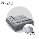 ผ้าห่มถ่วงน้ำหนัก Weighted Blanket (น้ำหนัก 5.4 กก.) Compact + ปลอกผ้าห่ม Bamboo Cooling Cover (สีเงิน Silver)