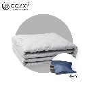 ผ้าห่มถ่วงน้ำหนัก Weighted Blanket (น้ำหนัก 6.8 กก.) Standard + ปลอกผ้าห่ม Bamboo Cooling Cover (สีกรมท่า Navy)