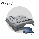 ผ้าห่มถ่วงน้ำหนัก Weighted Blanket (น้ำหนัก 5.4 กก.) Compact + ปลอกผ้าห่ม Bamboo Cooling Cover (สีกรมท่า Navy)