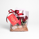 Bloom Gift Bag รังนกพรีเมี่ยม 4 ขวด ในกระเป๋าดอกไม้ประดิษฐ์