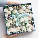 Faux Flower กล่องดอกไม้ประดิษฐ์ รังนกพรีเมี่ยม 10 ขวด