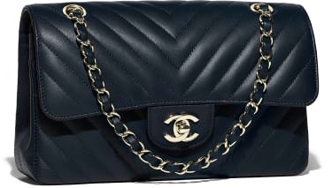 Chanel lambskin and gold tone metal bag