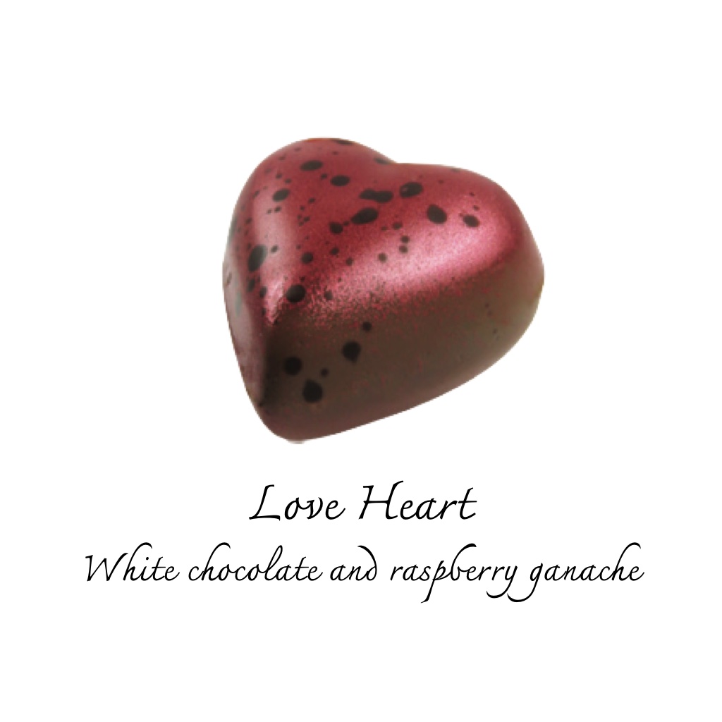 Love heart chocolate